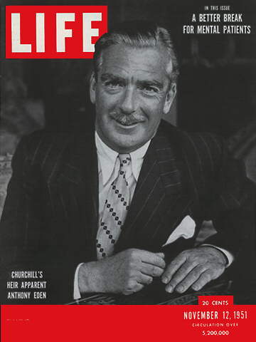 Time magazine cover of Anthony Eden